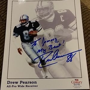 Drew Pearson #88 photo signed Dallas Cowboys